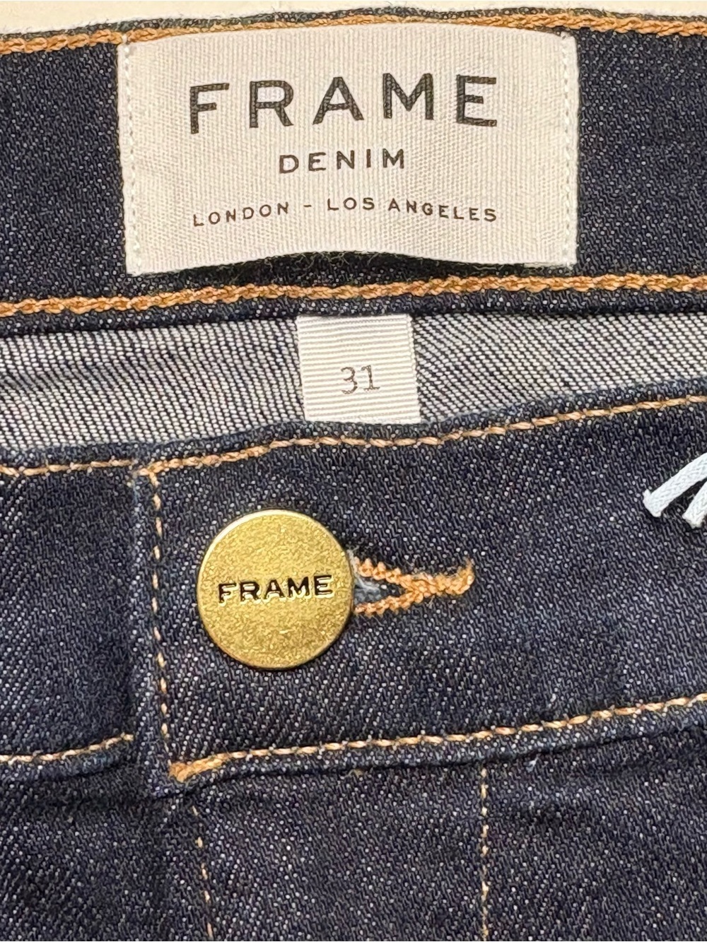 NWT FRAME Le High Skinny Crop Jeans in Dame Dark Wash • Size 31 • $258 - Picture 12 of 16